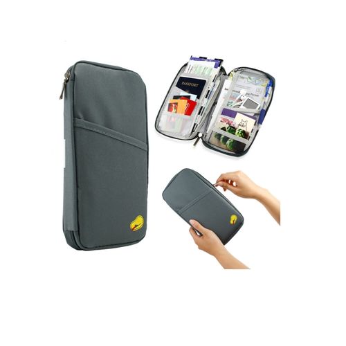 Travel-Wallet-for-Passport-Grey