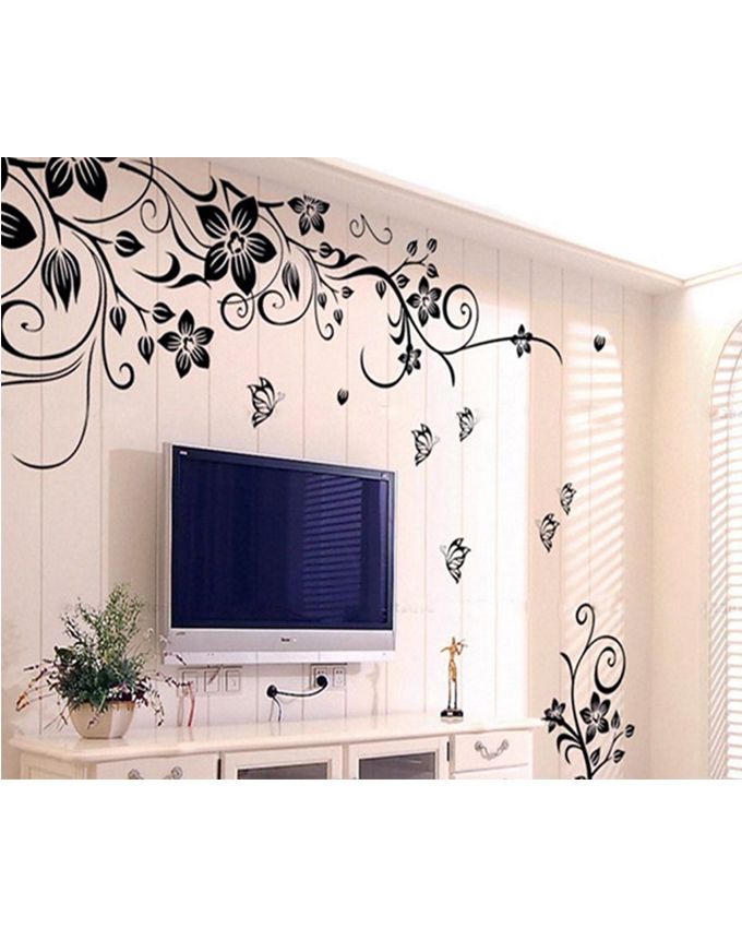 Removable-Vinyl-Pegatinas-De-Pared-Wall-Sticker-Black