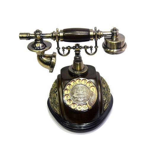Classical-Telephone-Set-Antique-Chinese-Resin-Telephone-Swivel-D