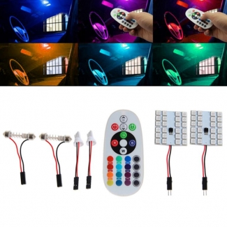 RGB Colorful Wireless Control 24 SMD 5050 LED Light