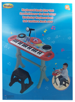 WinFun - Keyboard Rock Star Set Black - 2068