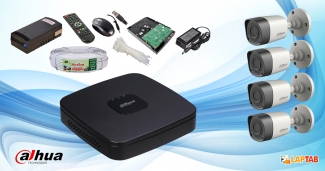 Dahua CCTV System with 4 Cameras