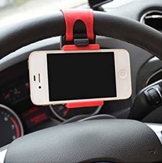 Car Steering Wheel Mobile Holder - Multicolor