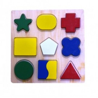 Wooden Shapes Large Block Board