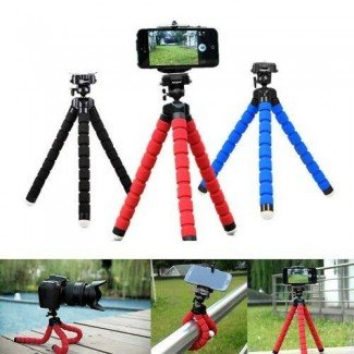 Mini Spider Sponge Tripod With Clip