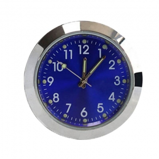 Watch Analog Quartz Car Clock Pocket Decor Blue
