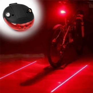 Waterproof Bicycle Light 5LED+2Laser Rear Tail Light