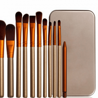 Aluminum Box Makeup Brushes Set