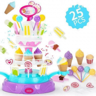 25pcs Sweet Rotating Platform Pretend Play Toy