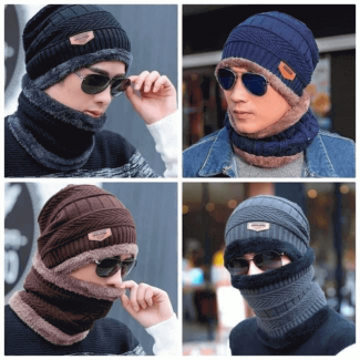 Pack of 4 - 2 Wool hat and 2 Neck mufler