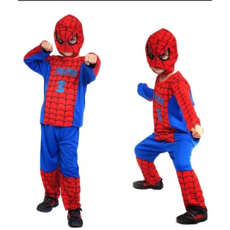 Spiderman Costume for Kids (2-10 Years) - Full Suit with Mask