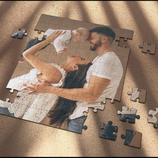 Personalized Acrylic Puzzle Photo Frame for Wall
