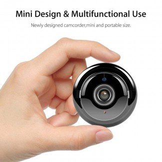 Mini Wireless Home Security Camera with WiFi, Night Vision & Two-Way Audio