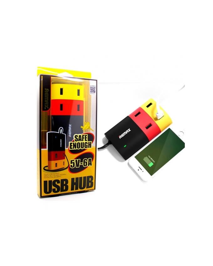 USB Hub Charger Remax 4 Port 5V 6A