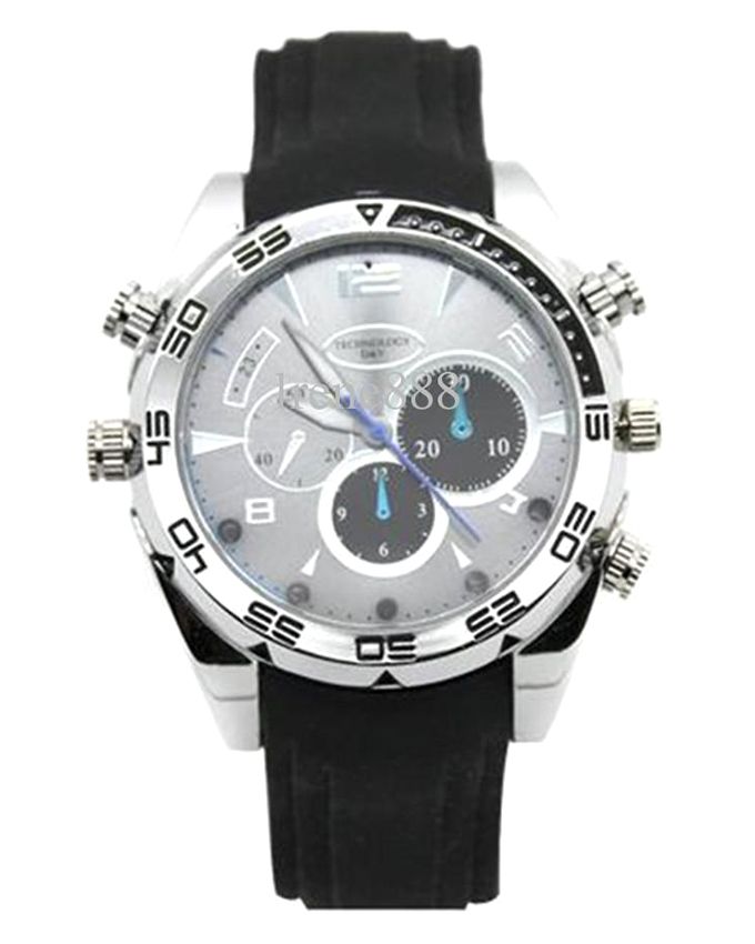 HD Video Waterproof Watch Camera IR Night Vision 
